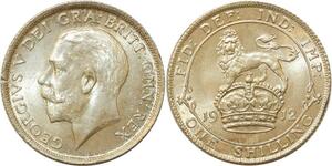 P3226 Scarce Great Britain Shilling George V 1912 Silver UNC BU GEM ->M offer