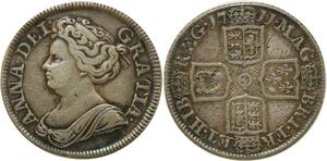 P3231 Scarce Great Britain Shilling Anna 1711 Silver ->Make offer