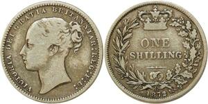 P3232 Great Britain Shilling Victoria 1872 Silver -> Make offer