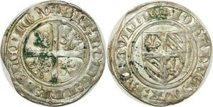 P3240 Rare Grand Blanc Bourgogne Jean sans Peur 1404-1419 Auxonne 1er . SUP