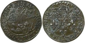 P3270 Rare France Jeton Henri III Manet Vltima Coelo Femme Nue SUP