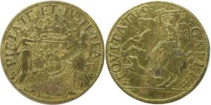 P3285 Rare France Jeton Charles IX Pietate Ivstitia Equitatvs Galliae