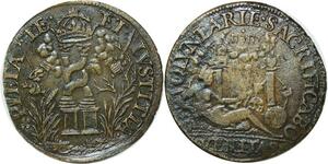 P3290 France Inedit Jeton Charles IX Sacrificabo Veritas Pieta te et ivstitia