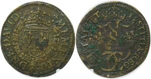 P3296 France Jeton Charles IX Memento Dne David Collier Ordre Saint Michel