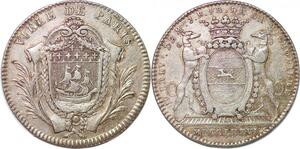 P3317 Rare France Médaille Paris J-Baptiste Francois de La Michodière 1776 Argent