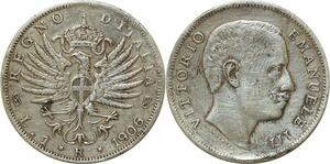 P3416 Italy Lira Vittorio Emanuele III 1906 Silver -> Make offer