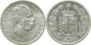 P3417 Italy Lira Umberto 1899 R Roma Silver AU -> Make offer