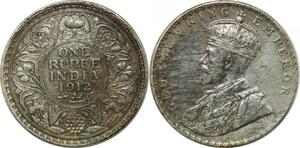 P3508 India British Rupee George V 1916 Silver -> Make offer