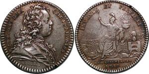 P3608 France Jeton Louis XV Académie royale Sciences 1716 Argent -> Faire offre