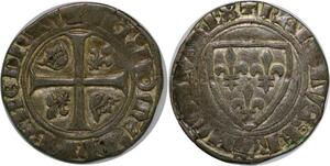 P3642 France Le Fou Blanc guénarCharles VI  1380 1422 Argent ->Faire offre