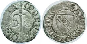 P3656 Rare France Duché de Lorraine Charles II Denier Sierck 1630-1685 Argent SUP