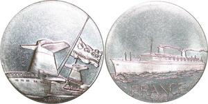 P3675 France Médaille Paquebot Transatlantique Le France 1962 Gondard FDC -> M offer