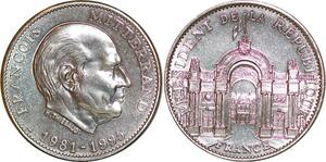 P3676 France Médaille Président Francois Miterrand 1981 1995 Proof -> M Offer
