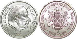 P3677 France Médaille Président Georges Pompidou 1969 1994 FDC -> M Offer