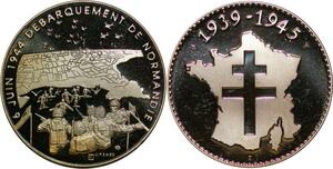 P3689 France Médaille Débarquement Normandie 6 Juin 1944 Jimenez Proof -> Make offer