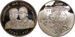 P3692 Médaille Guerre d'Algérie Oran Algérie Constantine Sahara Proof