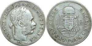 P3757 Hungary Ungarn Forint Franz Joseph I 1885 KB Silver -> Make offer