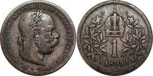P3774 Austria Corona Franz Joseph I 1895 Silver -> Make offer