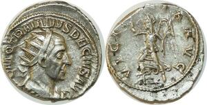 P3804 Roman Empire Antoninien Trajan Dece Traianus Decius 249 Victoria Rome