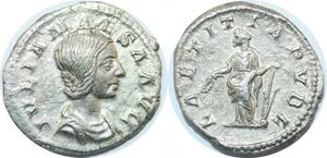 P3810 Rare Roman Empire Denier Julia Maesa Laetitia Pvbl Silver AU -> M offer