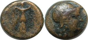 P3829 Greek Seleukid Antioch Ae Alexander I Balas 152-145 BC Boeotian helmet