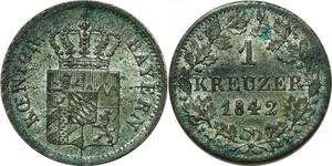 P3842 Germany Bayern Kreuzer Ludwig I 1842 Silver -> Make offer