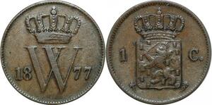 P3843 Netherlands Cent William III 1877 Broadaxe -> Make offer