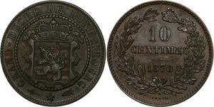 P3853 Luxembourg 10 centimes Guillaume III 1870 Utrecht  --> Faire offre