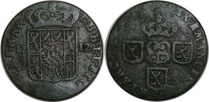 P3855 Spanish Netherlands Namur Liard Maximilien II Emmanuel de Bavière 1712