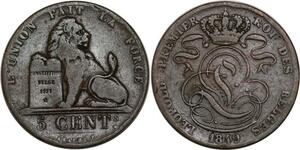 P3860 Belgium 5 centimes Léopold Ier 1849 -> Faire offre