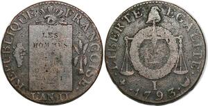 P3891 Rare France Convention Sol balances Louis XVI table loi 1793 I Metz ->Faire offre