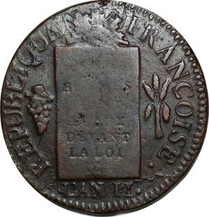 P3892 Rare France Fauté Convention Sol balances Louis XVI table loi 1793 BB Strasbourg refrappé