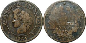 P3929 France 5 Centimes Cérès 1884 A Paris ->Faire offre