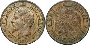 P3935 France 5 Centimes Napoléon III 1856 A Paris SUP+ -> Faire offre