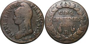 P3940 France 5 Centimes Dupré an 5 R Orléans ->Faire offre