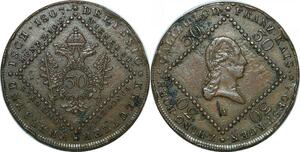 P4038 Austria Haus Habsburg 30 Kreuzer Franz II 1807 A -> Make offer