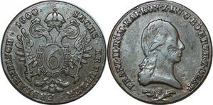 P4040 Austria Haus Habsburg 6 Kreuzer Franz II 1800 S -> Make offer