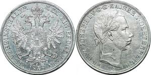 P4045 Scarce Austria Vereinstaler Franz Joseph I 1858 A Habsburg UNC