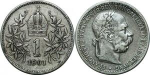 P4072 Austria Österreich Korona Franz Joseph 1901 Silver ->Make offer