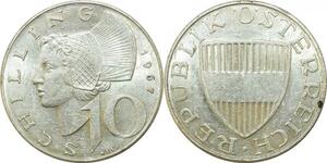 P4093 Österreich Austria 10 Schilling 1967 Silver -> Make offer
