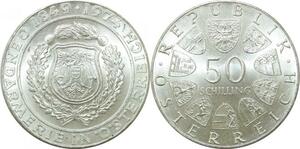 P4123 Österreich Austria 50 Schilling Gendarmerie 1974 Silver UNC BU