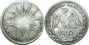 P4276 Mexico 2 Reales 1838 Guanajuato Go PJ Silver -> Make offer