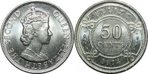 P4305 Belize 50 Cents Elizabeth II 1974 UNC -> Make offer