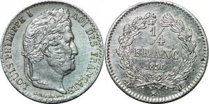 P4341 France 20 Centimes Louis Philippe 1836 BB Strasbourg Argent SUP+ SPL