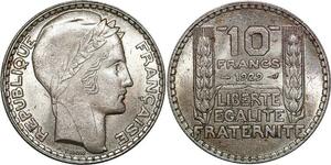 P4376 France 10 Francs Turin 1929 Argent SUP -> Faire offre