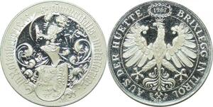 P4483 Austria 2 Dukaten 500 years Brixlegg Tirol 1463 1963 Kremnitz Proof