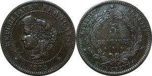 P4672 France 5 Centimes Cérès 1872 K Bordeaux -> Faire offre