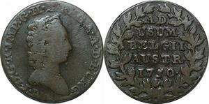 P4685 Belgium Haus Habsburg 2 Liards Maria Theresia 1750 Antwerpen ->F offre