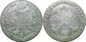 P4725 Belgique Austrian Netherlands Kronenthaler Maria Theresa 1766 Silver