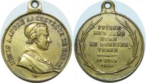 P4739 France Médaille Denis Affre Archevêque Paris 1848 -> Faire offre